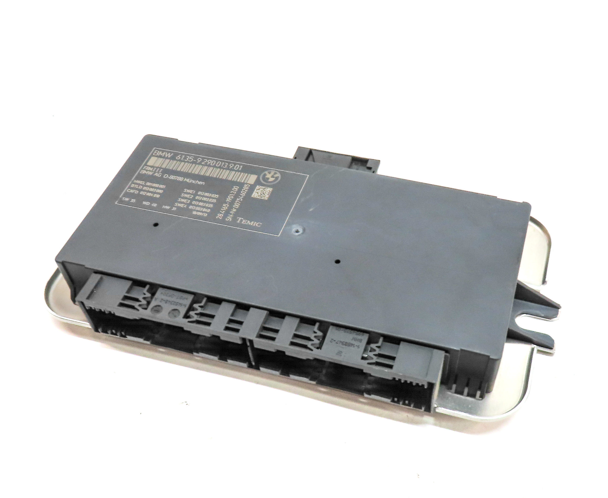 10-17 BMW 5 6 7 M5 X3 X4 (F06 F10 F12 F25 F26) FRM III BODY LIGHT CONTROL MODULE — exact item pictured